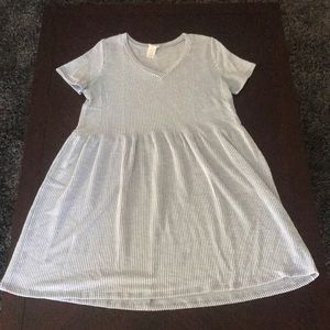 Caution To The Wind Blue and White Striped Dress